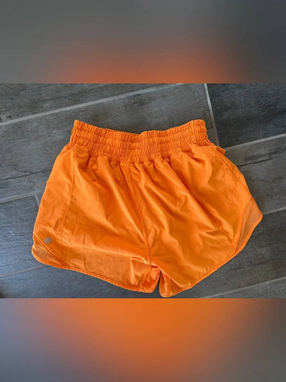 lululemon athletica Women's Athletic Shorts - Neon Yellow, Orange, White